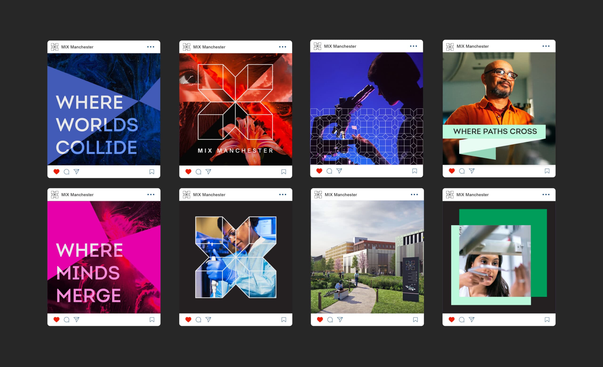 MIX Manchester brand application